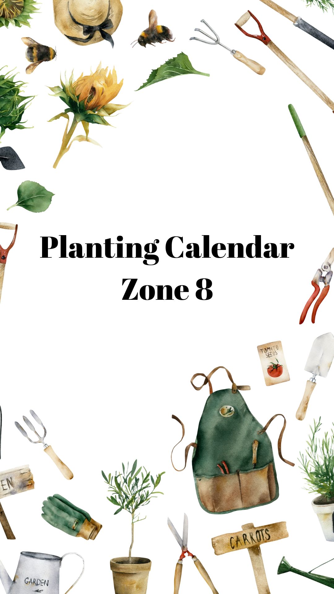 Zone 8 Planting Calendar Little Farm Folk