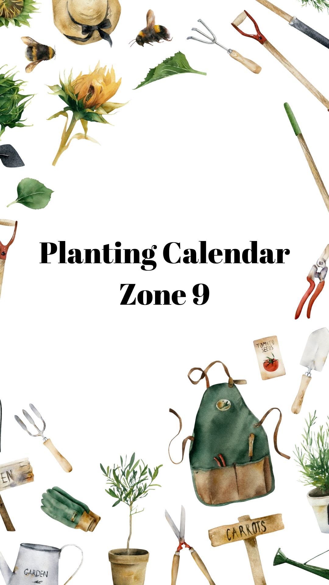 Zone 9 Planting Calendar Little Farm Folk